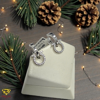 Bông tai vàng trắng (mã BT 32412)